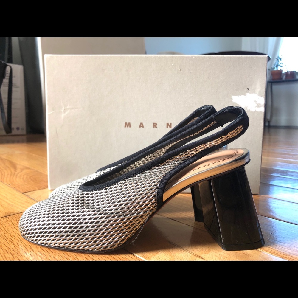 Marni block pumps